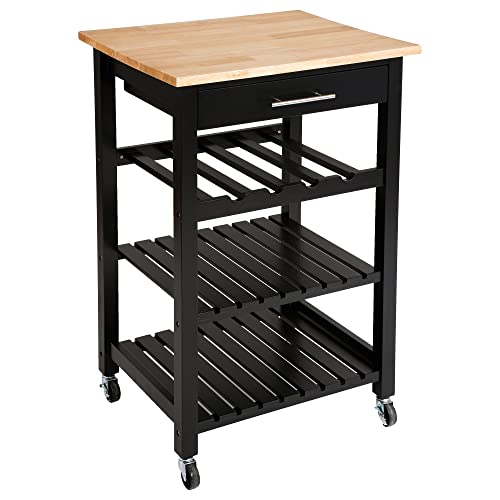 Atmosphera - Servierwagen Claude schwarz H 88 cm - Schwarz Atmosphera - Servierwagen Claude schwarz H 88 cm - Schwarz von ATMOSPHERA CREATEUR D'INTERIEUR