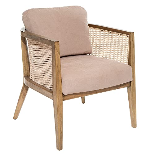 Atmosphera - Sessel Koza - Pappel & Rattan - Maulwurfsgrau von ATMOSPHERA CREATEUR D'INTERIEUR