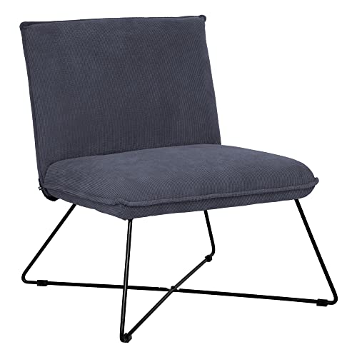 Atmosphera - Sessel Moana Holz und Metall - grau - Grau von ATMOSPHERA CREATEUR D'INTERIEUR