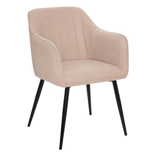 Atmosphera - Sessel Visoca Holz und Metall - Beige von ATMOSPHERA CREATEUR D'INTERIEUR