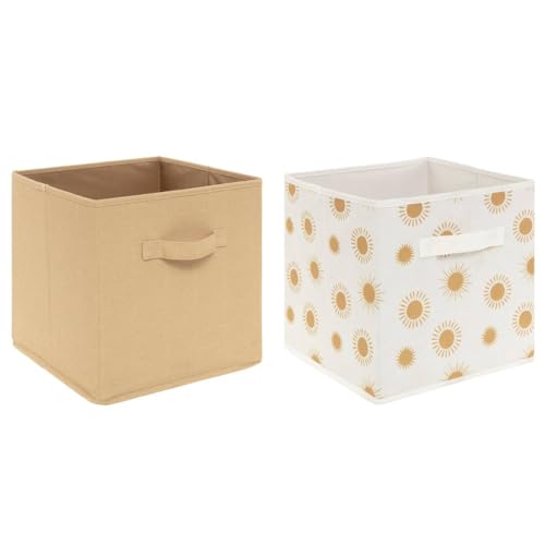Atmosphera - Set aus 2 Aufbewahrungsboxen für Kinder Soleil Karton - gelber Ocker - GELB Atmosphera - Set aus 2 Aufbewahrungsboxen für Kinder Soleil Karton - gelber Ocker - GELB von ATMOSPHERA CREATEUR D'INTERIEUR