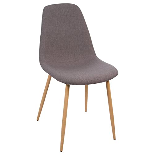Atmosphera - Set aus 2 Stühlen dunkelgrau - Grau von ATMOSPHERA CREATEUR D'INTERIEUR