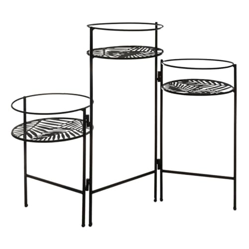 Atmosphera - Set aus 3 Pflanzenhaltern - Metall - schwarz - Schwarz Atmosphera - Set aus 3 Pflanzenhaltern - Metall - schwarz - Schwarz von ATMOSPHERA CREATEUR D'INTERIEUR