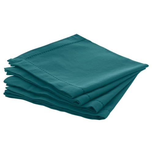 Atmosphera - Set aus 4 Servietten Chambray - blaugrün 40x40 cm - Blaugrün Atmosphera - Set aus 4 Servietten Chambray - blaugrün 40x40 cm - Blaugrün von ATMOSPHERA CREATEUR D'INTERIEUR