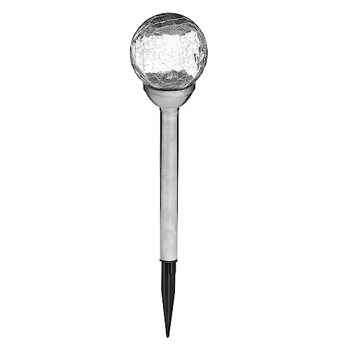 Atmosphera Solarleuchte Siva, Edelstahl und Glas, silberfarben, Höhe 36 cm von ATMOSPHERA CREATEUR D'INTERIEUR