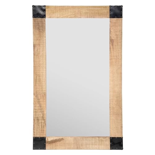 Atmosphera - Specchio da parete in Metallo e Legno di Mango 70 x 116 cm von ATMOSPHERA CREATEUR D'INTERIEUR
