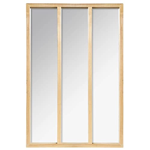 Atmosphera - Spiegel Atelier - Holz 76 × 116 cm - Kastanienbraun von ATMOSPHERA CREATEUR D'INTERIEUR