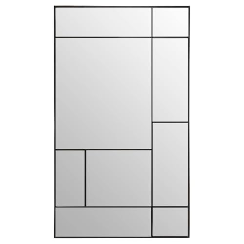 Atmosphera - Spiegel Macha Metall - schwarz - 97x167 cm - Schwarz von ATMOSPHERA CREATEUR D'INTERIEUR