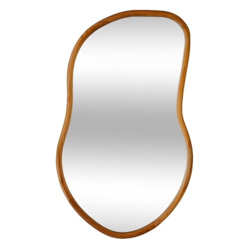 Atmosphera - Spiegel Marie Holz - 45x75 cm - Beige von ATMOSPHERA CREATEUR D'INTERIEUR