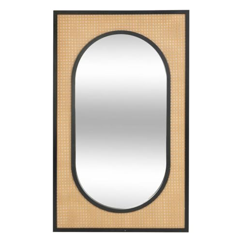 Atmosphera - Spiegel Raquel schwarz rohrgeflecht h107cm Atmosphera - Spiegel Raquel schwarz rohrgeflecht h107cm von ATMOSPHERA CREATEUR D'INTERIEUR