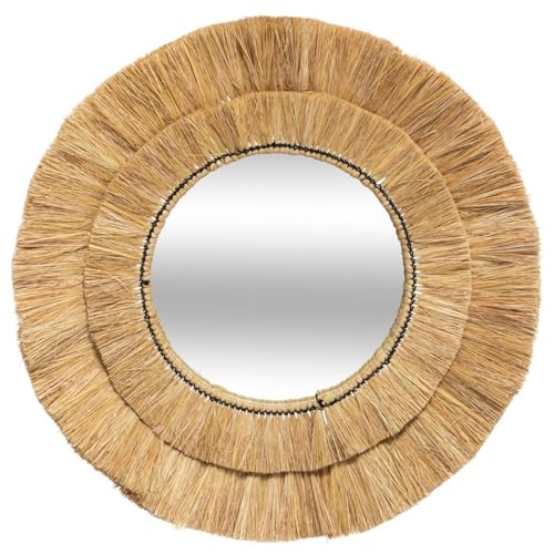 Atmosphera - Spiegel Safari - Bast D. 57 cm - Beige von ATMOSPHERA CREATEUR D'INTERIEUR