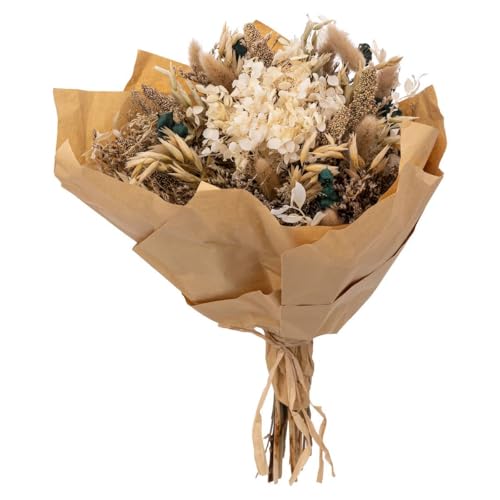 Atmosphera - Strauß aus getrockneten Blumen - H40 cm - Elfenbein von ATMOSPHERA CREATEUR D'INTERIEUR