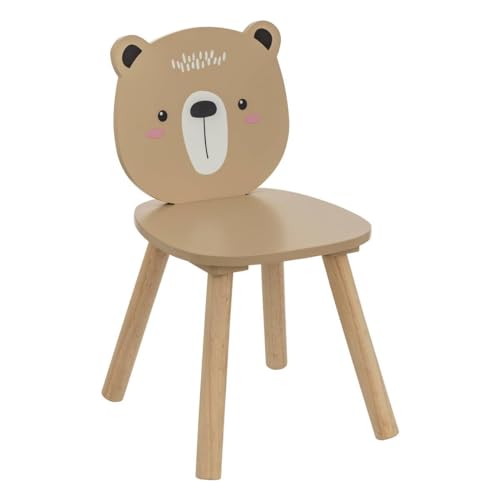 Atmosphera - Kinderstuhl teddybär weiches naturholz von ATMOSPHERA CREATEUR D'INTERIEUR