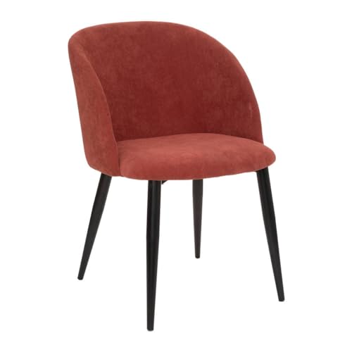 Atmosphera - Stuhl Celeste - Cord - Metallbeine - Terracotta-Pink - Terrakotta Atmosphera - Stuhl Celeste - Cord - Metallbeine - Terracotta-Pink - Terrakotta von ATMOSPHERA CREATEUR D'INTERIEUR