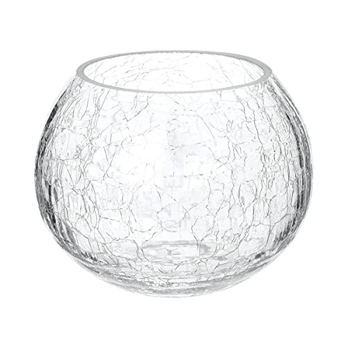 Atmosphera - Teelicht - Krakelierglas - H10 cm - Transparent von ATMOSPHERA CREATEUR D'INTERIEUR