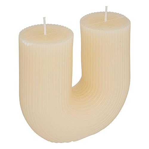 Atmosphera - U-förmige Kerze "Demi" Elfenbeinweiß - 400g - Weißes Elfenbein Atmosphera - U-förmige Kerze "Demi" Elfenbeinweiß - 400g - Weißes Elfenbein von ATMOSPHERA CREATEUR D'INTERIEUR