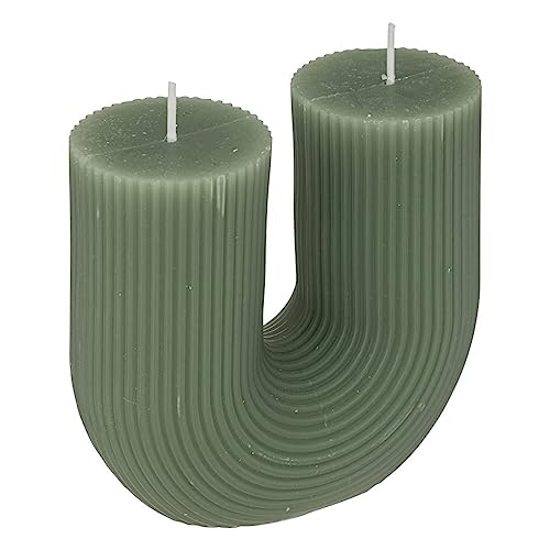 Atmosphera - U-förmige Kerze "Demi" Seladongrün - 400g - Celadon Green von ATMOSPHERA CREATEUR D'INTERIEUR