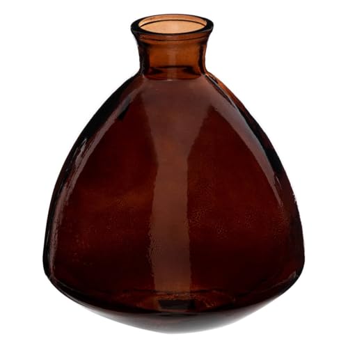 Atmosphera - Vase Candy - recyceltes Glas - H19 cm - Kastanienbraun von ATMOSPHERA CREATEUR D'INTERIEUR