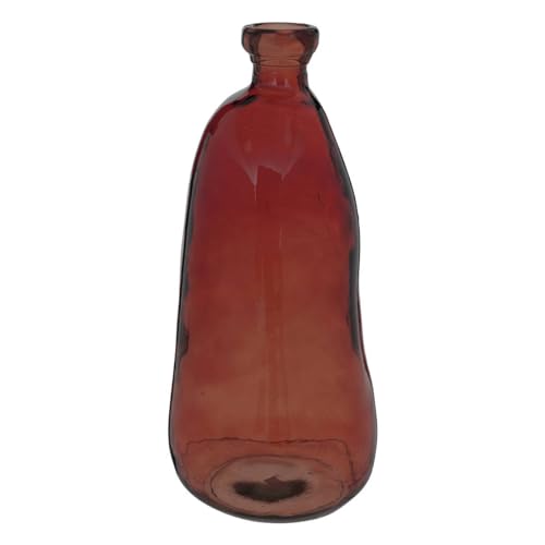 Atmosphera - Vase Flasche Uly Recyclingglas - H.51 cm - Bernstein von ATMOSPHERA CREATEUR D'INTERIEUR