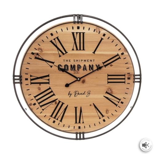 Atmosphera – Wanduhr Kolonial Metall & Holz D58 cm von ATMOSPHERA CREATEUR D'INTERIEUR