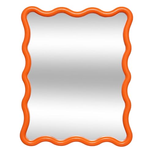 Atmosphera - Wellenspiegel Judy orange 38x30cm von ATMOSPHERA CREATEUR D'INTERIEUR