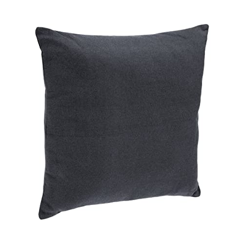 Atmosphera - abziehbares Kissen aus Baumwolle - dunkelgrau - 38x38 cm - Dunkelgrau von ATMOSPHERA CREATEUR D'INTERIEUR