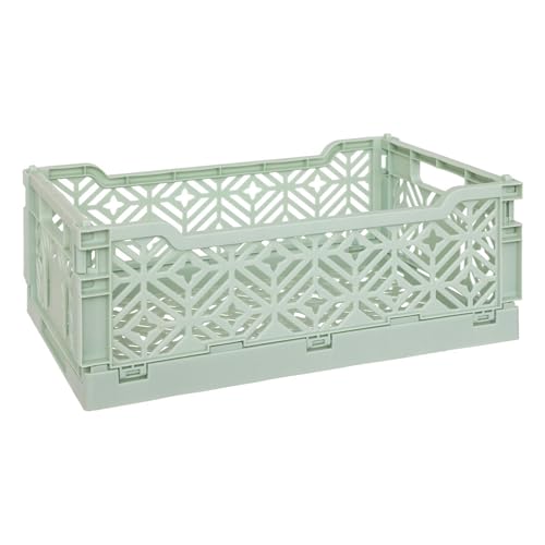 Atmosphera - Klappbare steige arry hellgrün 30x20x11,5cm von ATMOSPHERA CREATEUR D'INTERIEUR
