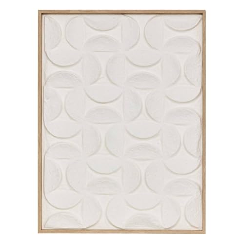 Atmosphera - Leinwand 3D Kailani weiß 60x80cm von ATMOSPHERA CREATEUR D'INTERIEUR