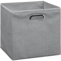 Atmosphera - Aufbewahrungsbox 31 x 31 x 31 cm Grau meliert - Gris Chiné von ATMOSPHERA