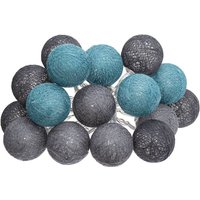 Atmosphera - Batterie led String 16 Bälle - Gris / bleu von ATMOSPHERA