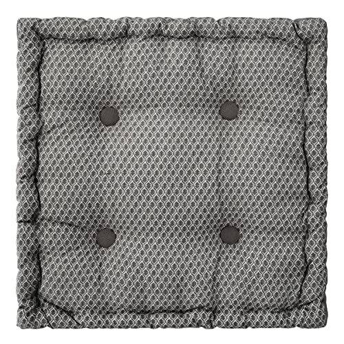 Atmosphera - Bodenkissen Otto - Baumwolle - grau 40 × 40 cm - Grau Atmosphera - Bodenkissen Otto - Baumwolle - grau 40 × 40 cm - Grau von ATMOSPHERA CREATEUR D'INTERIEUR