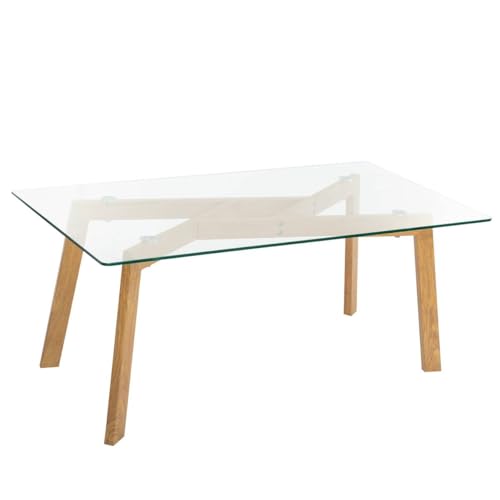 Atmosphera - Couchtisch Taho - Tischplatte aus gehärtetem Glas - Transparent von ATMOSPHERA CREATEUR D'INTERIEUR