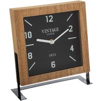 Dekorative Uhr auf Ständer, braun und schwarz Dekorative Uhr auf Ständer, braun und schwarz von ATMOSPHERA