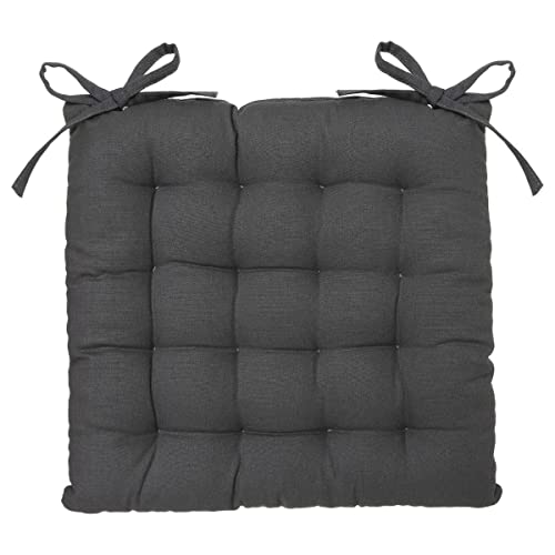 Atmosphera - Sitzauflage aus dunkelgrauer Baumwolle 38 × 38 cm - Dunkelgrau Atmosphera - Sitzauflage aus dunkelgrauer Baumwolle 38 × 38 cm - Dunkelgrau von ATMOSPHERA CREATEUR D'INTERIEUR
