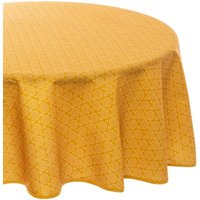 Atmosphera - Fleckenabweisende Tischdecke Etnik - ockergelb - D180 cm créateur d'intérieur von ATMOSPHERA