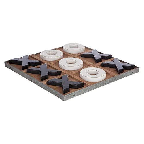Atmosphera - Tic-Tac-Toe-Spiel - Holz 35 × 35 cm - Mehrfarbig von ATMOSPHERA CREATEUR D'INTERIEUR