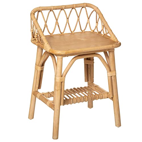 Atmosphera - Kinder-Nachttisch - Rattan H. 56 cm - Beige von ATMOSPHERA CREATEUR D'INTERIEUR