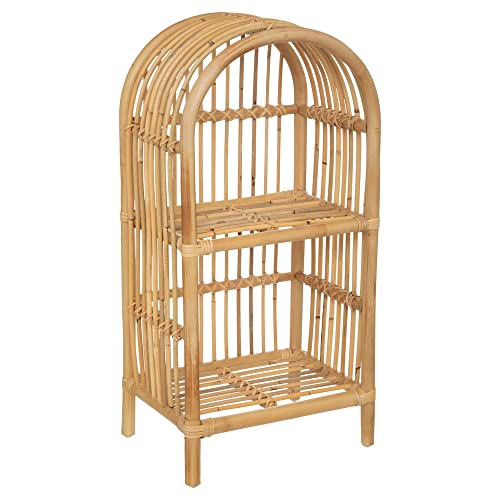 Atmosphera - Kinderbuchregal - Rattan - H76 cm - Beige von Beige Bücherregal