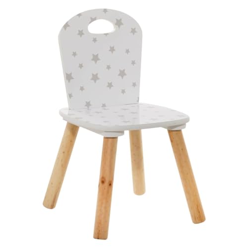 Atmosphera - Kinderstuhl Douceur Gemustert - Weiß von ATMOSPHERA CREATEUR D'INTERIEUR