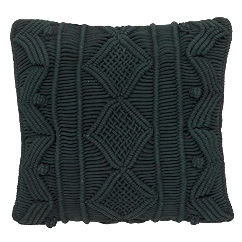 ATMOSPHERA CREATEUR D'INTERIEUR Makramee-Kissen, Grün, Zedernholz, 40 x 40 cm ATMOSPHERA CREATEUR D'INTERIEUR Makramee-Kissen, Grün, Zedernholz, 40 x 40 cm von ATMOSPHERA CREATEUR D'INTERIEUR