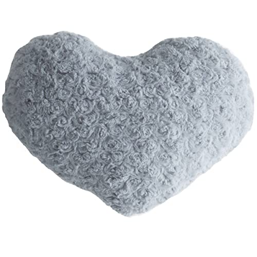 Atmosphera - Kissen Herz - Bouclé - grau - 28x36 cm - Grau von ATMOSPHERA CREATEUR D'INTERIEUR