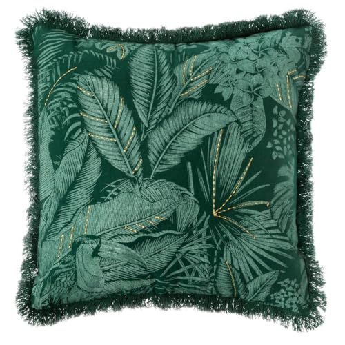 Kissenbezug Jungle Bestickt 40x40cm grün von ATMOSPHERA CREATEUR D'INTERIEUR