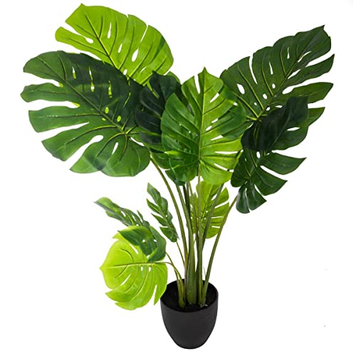 Atmosphera - Künstlicher Philodendron Monstera H 110 cm - Schwarz von ATMOSPHERA CREATEUR D'INTERIEUR