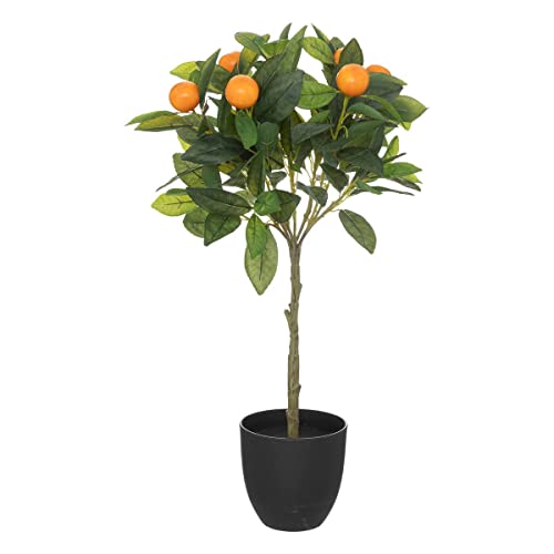 Atmosphera - Künstlicher Orangenbaum - Zementtopf - H58 cm - Mehrfarbig von ATMOSPHERA CREATEUR D'INTERIEUR