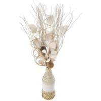 Atmosphera - Kunstblumengesteck Vase Weide H50cm - Ecru beige von ATMOSPHERA