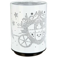 LED-Nachtlicht Kind Push Metall D8cm - Caleche weiß von ATMOSPHERA