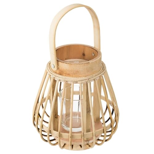 Atmosphera - Rattan-Laterne 14x16 - Sand beige von ATMOSPHERA CREATEUR D'INTERIEUR