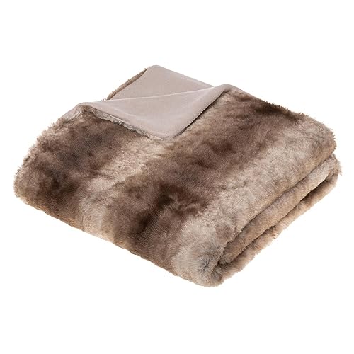 Atmosphera - Plaid Grizzli Kunstpelz 120x160 cm - Beige von ATMOSPHERA CREATEUR D'INTERIEUR