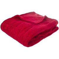 Plaid Kiesa aus Mikrofaser 125x150cm - Rot Plaid Kiesa aus Mikrofaser 125x150cm - Rot von ATMOSPHERA