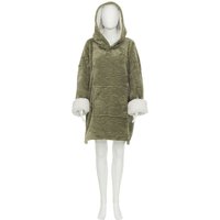 Plaid Sweatshirt Kapuzenpullover Flanell Caleen grün Einheitsgröße Atmosphera créateur d'intérieur von ATMOSPHERA
